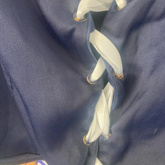 Collective the Label navy boustier blouse - Picture 4 of 5